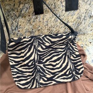 Zebra Print Shoulder Bag